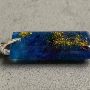 Złoto błękitna abstrakcja