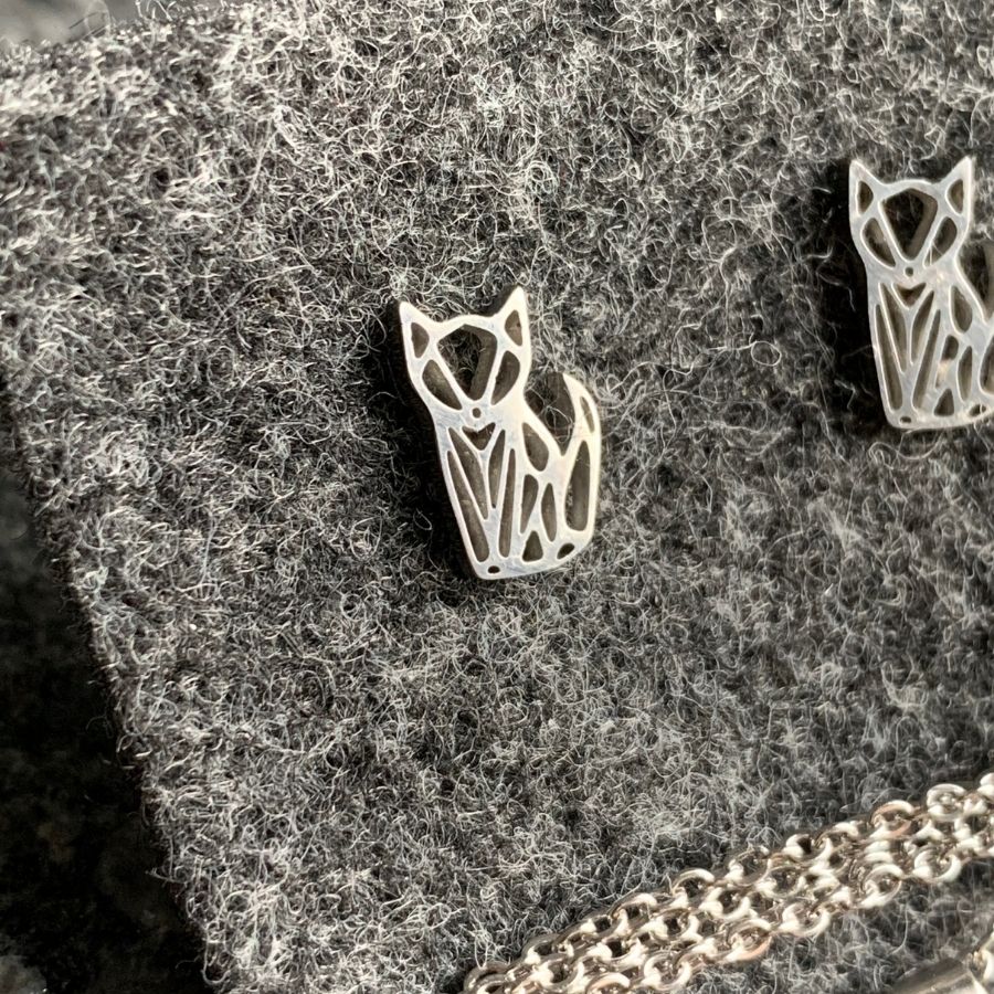 Stalove srebrne kotki - obrazek 2